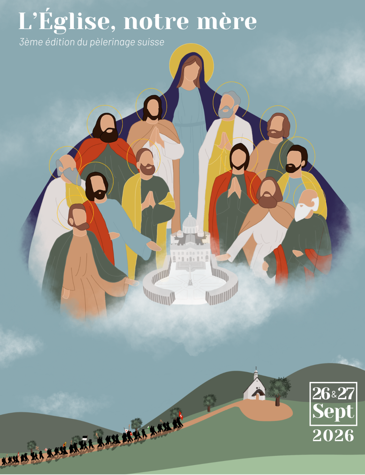 Affiche du pèlerinage suisse 2026, L'Église notre mère